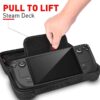 TBD0603196901_B1.jpg NNEIDS Steam Deck Handheld Console Storage Bag - Hard Eva Oxford Cloth - Black