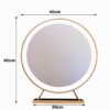 V324-CS-HOMIRGD403-GOLD-LED-DESK-MIRRO-5-04.jpg NNEDSZ Touch Screen Table Desktop LED Light Vanity Mirror Makeup Mirror Round Mirror 40cm