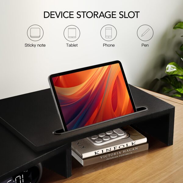 a0234a91-213b-4ffd-9cf1-c6cd694e452b.jpg Adjustable Dual Monitor Stand with Storage (2-Slot)